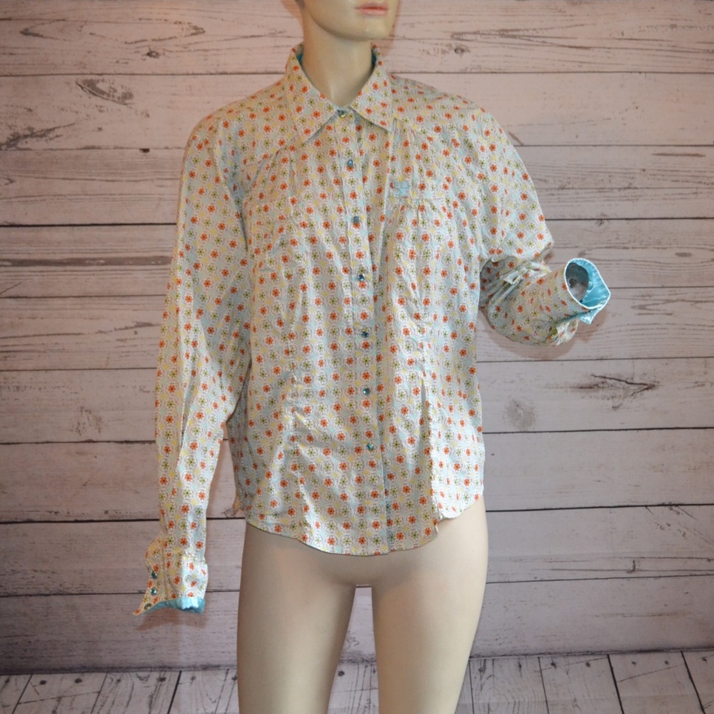 Twenty X Ultra Snap Front Floral Shirt Size XL